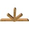 Ekena Millwork Kennewick Rough Sawn Timber Gable Bracket, Western Red Cedar, 84"W x 49"H x 6"D x 6"F, 14/12 Pitch GBW084X49X0606KEN00RWR - alternate 3